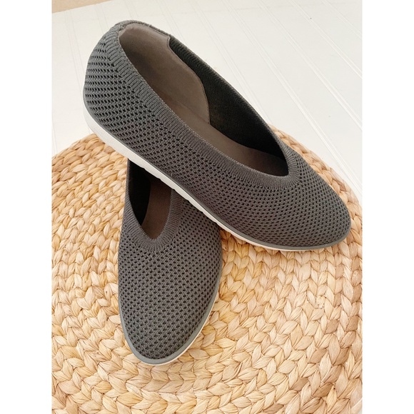 Eileen Fisher Heaven Stretch Knit Wedge Ballet Flat 7.5 - Picture 2 of 6